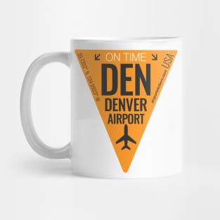 DEN airport orange Mug